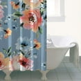 thumbnail image 5 of Waterproof Pioneer Shower Curtain 36x72 Inch Polyester Unique Colorful Floral Shower Curtain for Bathroom Hotel Home Decor with 7 Plastic Hooks, 5 of 5