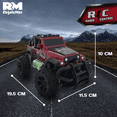thumbnail image 2 of Carro RC Control Remoto para Niños, Luces Led Juguete rojo Chico, 2 of 4