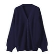 thumbnail image 4 of Cardigans pour Femmes Mode Femmes Décontracté Manches Bouton Chandail Uni Vêtements Mignons d'Automne pour Femmes en Liquidation, 4 of 4