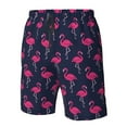 thumbnail image 4 of Logiee Cute Flamingo Print Mens Swim Trunks Quick Dry Board Shorts,Breathable Hawaii Beach Shorts Swimwear Bathing Suits-Large, 4 of 6