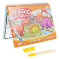 thumbnail image 1 of Dinosaur Water Book Reusable Coloring Book Graffiti Book Painting Toy with Pen for Kids Children Preschool, 1 of 3
