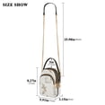 thumbnail image 2 of FORMRS Crossbody Bag for Women Quilted Travel Shoulder Cell Phone Purse with Chain Strap Handbag, Beige Rabbits and Carrots, 2 of 7