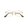 thumbnail image 2 of Ray-Ban Round Metal Prescription Eye Glasses with Metal Frames and Case, Arista Gold, Size 50, 2 of 8