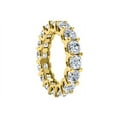 thumbnail image 3 of Cubic Zirconia Wedding Eternity Band 14K Yellow Gold, 3 of 9