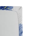 thumbnail image 2 of Ambesonne Nature Fitted Sheet, Delicate Crocus Border, Full Size, Violet Blue Pale Green, 2 of 2