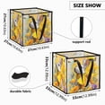 thumbnail image 4 of Collapsible Storage Basket Laundry Hamper Portable Organizer Bin For Home Storage Easter Bunny with A Big Yellow Bow, 4 of 7