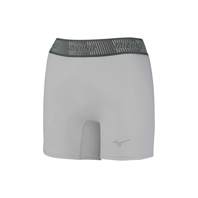 Short deslizante acolchado Mizuno Aero Vent para mujer gris XXS