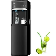 IKT Bottom Loading Water Dispenser Cooler with Maker for 5 Gallon Bottle with Empty Bottle Indicator 3 Temperature 22lbs Within 24hrs Black