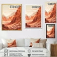 thumbnail image 4 of Designart "Minimalist Scenery Of The Canyon Desert I" Canyon Floater Framed Wall Art Prints, 4 of 5