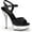 Blk Faux Leather/Clr, variant on Women's Pleaser Allure 609