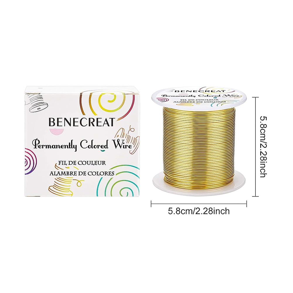 18 Gauge 32 Yards Gold Jewelry Wire - Tarnish Resistant Beading Wrapping Wire for DIY Craft Making
