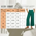 thumbnail image 2 of SWQZVT Womens Linen Pants Summer Wide Leg Casual Loose High Waist Drawstring Palazzo with Pockets Womens Clothes Trendy Trousers Adjustable Waisted Slacks, 2 of 9