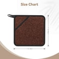 thumbnail image 3 of Xecao Dark Brown Glitter for Silicone Trivet Mats - Heat Resistant Pot Holders, Multipurpose Non-Slip Hot Pads, 3 of 8
