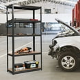 thumbnail image 3 of Costway 4PCS 72'' Heavy Duty Storage Shelf Steel Metal Garage Rack 5 Level Adjustable Black, 3 of 10