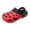 Black Red, variant on Boys Lightweight Clogs Slip On Garden Shoes Breathable EVA Kids Shoes for Beach Pool and Outdoor Play