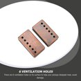 thumbnail image 1 of FOLOYORI 2Pcs Brown Guitar Pickup Cover Metal Protective Cover for Electric Guitar with Ventilation, 1 of 8