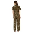 thumbnail image 4 of Inkmeso WoMen's Classic Short Sleeve Shirt and Pajama Pants Loungewear 2 Pc PJ Sleep Set, 4 of 7