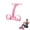 pink, variant on Pedal Resistance Band with Handle, 8 Tube Latex Exercise Band for Foot Pedal Pull, Back Stretch and Chest Expansion
