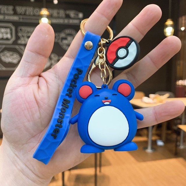 Pikachu De Silicona De Dibujos Animados PVC | Bolsa De Hombro Para Muñeca De Coche Colgante Pareja Joyería Llavero