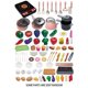 thumbnail image 4 of Delightful Pretend Kitchen Playset - Cookware, Dishware, Cuttable Play Food, Shopping Basket - Perfect Educational Gift For Girls And Boys!, 4 of 4