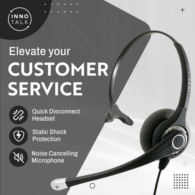 Office Phone Headset with Virtual Compatibility RJ9 Headset