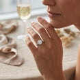 thumbnail image 6 of Rosec Jewels Lab Grown Diamond Engagement Ring 2 Carat - IGI Certified (E-VS1 Quality) - Gift for Special Occasions, 925 Sterling Silver, US 4.00, 6 of 8
