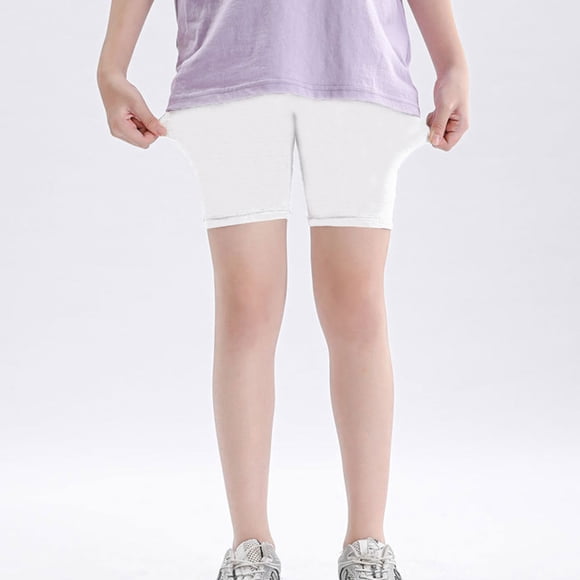 Odeerbi 2-13 Años Niñas Pantalones Cortos Para Ciclismo Modal Safety Under Dress Slip Shorts Pantalones Cortos Para Yoga Dance Shorts Sin Costuras Cartwheel Shorts