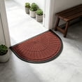 thumbnail image 5 of Partheme Door Mat Outdoor Indoor Entrance Doormat-Semicircular Durable Non Slip Front Door Mat for Outside Inside Entry Entryway Dirt Trapper for Muddy Paws and Shoes, B, 5 of 6
