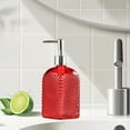 thumbnail image 5 of Cadorn 1 PCS 500ml Press-Type Hand Soap Dispenser, Large Refillable Bottle with Leak-Proof Pump for Home Kitchen Bathroom, Red Liquid Soap Container for Daily Use and Travel, 5 of 6