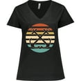 thumbnail image 3 of Inktastic Anchor Nautical Sailing Sunset Women's Plus Size V-Neck T-Shirt, 3 of 5