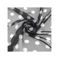 thumbnail image 4 of INSPIRAR CHIC Bufanda de Chiffon de Mujer de los años 50 con Lunares, Chal Ligero Suave y Transparente para Todas las Temporadas 70.9"x27.6" Lunares Negros y Blancos, 4 of 6