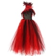 thumbnail image 5 of FYDUU Halloween Girls Dresses Sleeveless Tulle Tutu Dress Cartoon Hallowmas Dress Stylish Kids Holiday Party Performance Outfits 6-7 Years, 5 of 7
