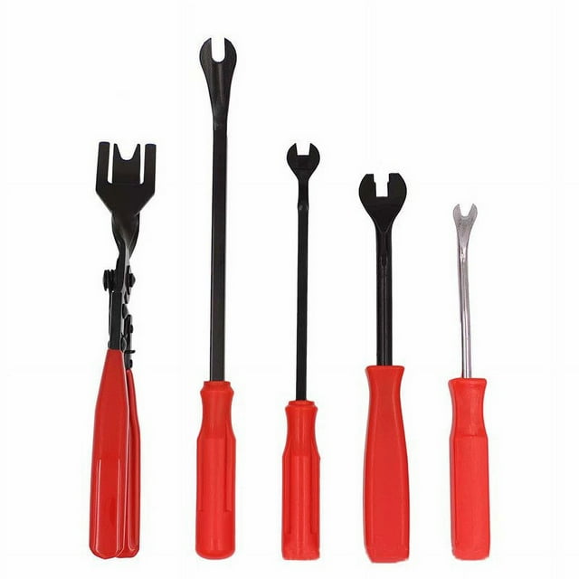 Multi-Specification Feature Touch Touch Touch Touch Nail Remover Rubber Screwdriver Set of 5 Picks Red