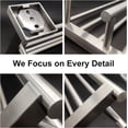 thumbnail image 4 of Towel Rack with Shelf 32 Inch Double Towel Racks for Bathroom Brushed Nickel Bath Towel Holder SUS304 Stainless Steel Towel Rack Wall Mounted Modern Towel Hanger, 4 of 6