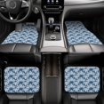 thumbnail image 6 of Uemuo Car Floor Mats - Blue Shells Pattern Carpet Floor Mats for Cars, Auto Accessories Front & Rear Car Floor Foot Mat Sets of 4 Pieces, 6 of 6