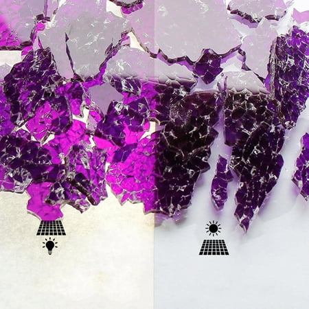 

Mishuowoti Colorful Ice Crack Fragments DIY Creative Handmade Art Color Tempered Glass Particles Light Transmission