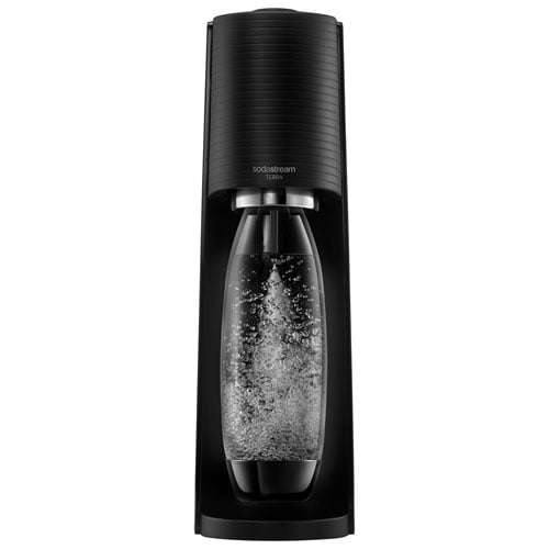 SodaStream Terra Soda Machine - Black (Machine only, CO₂ Cylinder NOT Included)