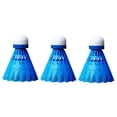 thumbnail image 4 of Paquete de 3 volantes de bádminton LED Strade Fareast Limited que brillan en la oscuridad Azul, 4 of 7