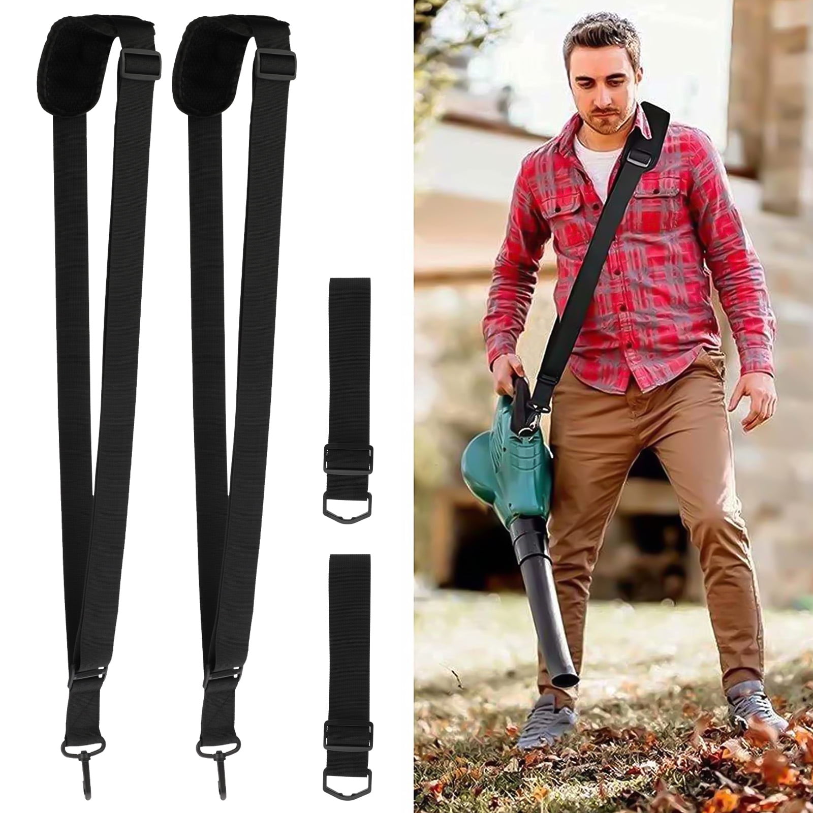 Shoulder Strap Trimmer Strap, TSV Easy Release Weed Wacker Strap for Weedeater Leaf Blower, Multi-Head System, Weed Eaters Clearance, Compatible with EGO String Trimmer, Leaf Blower