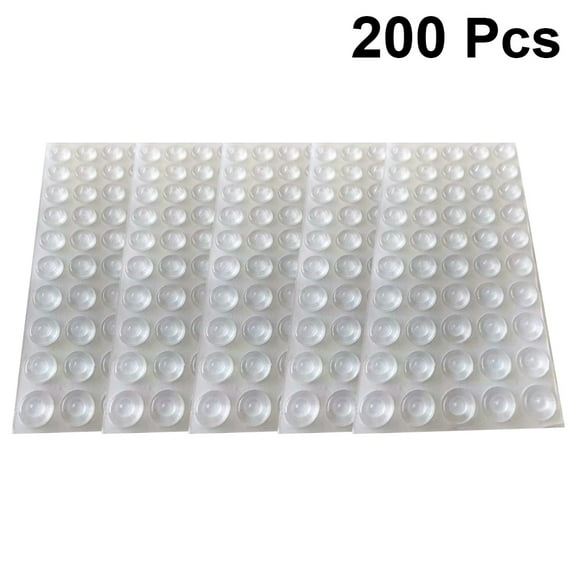 MLINS 200Pcs Furniture Self Adhesive Cabinet Door Particles Anti Collision Particles