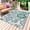 Teal, variant on Teal Paisley Pattern Outdoor Rug 6x9 Ft - Reversible Patio Rug Outdoor Camping Rugs, Boho Ethnic Floral Traditional Washable Indoor Outdoor Area Rugs, Non-Slip Outdoor Carpet Runner for Deck/Porch
