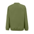 thumbnail image 5 of iHPH7 Bomber Jacket Women Workout Jackets for Woman Zip Up Jackets for Women Fall Clothes Letterman Jacket Fall Jacket Full Zip Jacket Women Green 3XL, 5 of 9