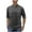 Dark Gray, variant on OHMZYZO Mens Henley Shirts Long Sleeve Button Down T-Shirt Casual Stand Collar Cotton Linen Work Tops with 2 Pockets Dark Blue L