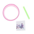 thumbnail image 2 of Cinta adhesiva de doble cara con lentejuelas, juguetes educativos con cerbatana, reutilizable, para hacer burbujas de aire, globos, cinta adhesiva para pared, ideal como regalo de Rosa 100cmx3cm, 2 of 7