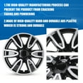 thumbnail image 2 of 4Pcs Set 14" Universal Wheel Rims Cover Hubcaps,Snap on Car Truck SUV,ABS+PC,Silver Lacquer & Black Lacquer, 2 of 7