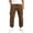 G06 Brown, variant on Boys Cargo Joggers Kids Stretch Slim Fit School Uniform Chino Pants with Multi Pockets Red,Size 12
