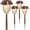 4 Pack, variant on Solar Pathway Lights Outdoor - 6 Pack Solar Garden Lights, 10-40 LM Dimmable Solar Lights Outdoor Auto /Off IP 65 Solar Landscape Lighting for Patio Walkway Driveway