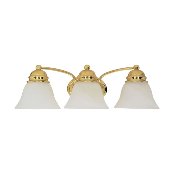 60/350 Nuvo Lighting Empire-Three Light Vanity-20.5 Inches Wide by 6.125 Inches High