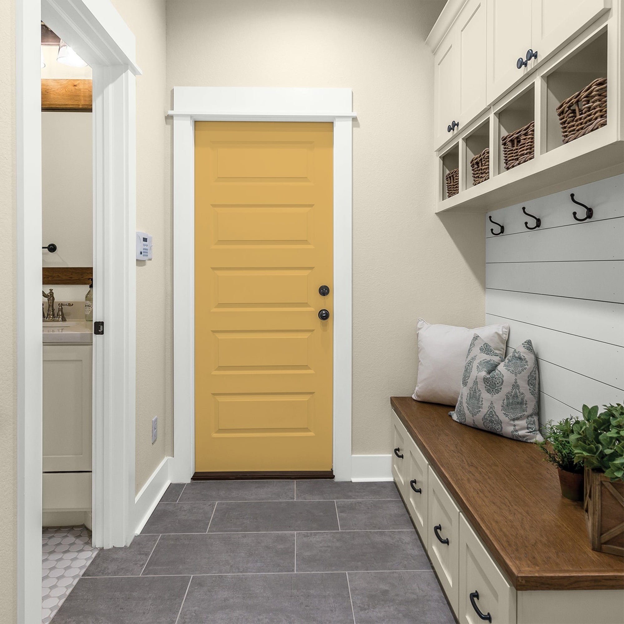 Glidden Cabinet Door and Trim Satin Paint, Butterscotch Bliss, 1 Quart