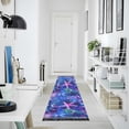 thumbnail image 4 of Yayeee Runner Rug for Bedroom 2'x6' Machine Washable Hallway Non Slip Mat, Neon Pink Starfish, 4 of 8
